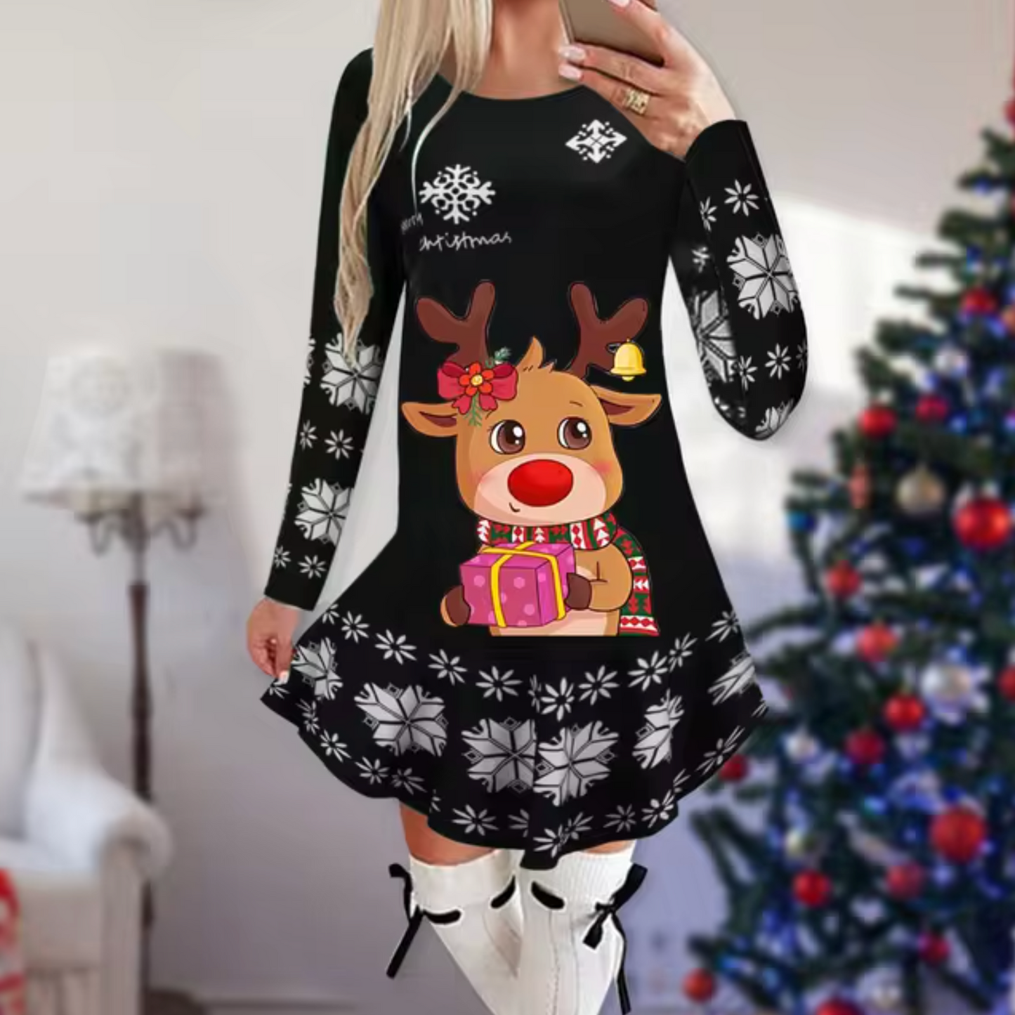 Sally - Kleid mit Weihnachtsthema