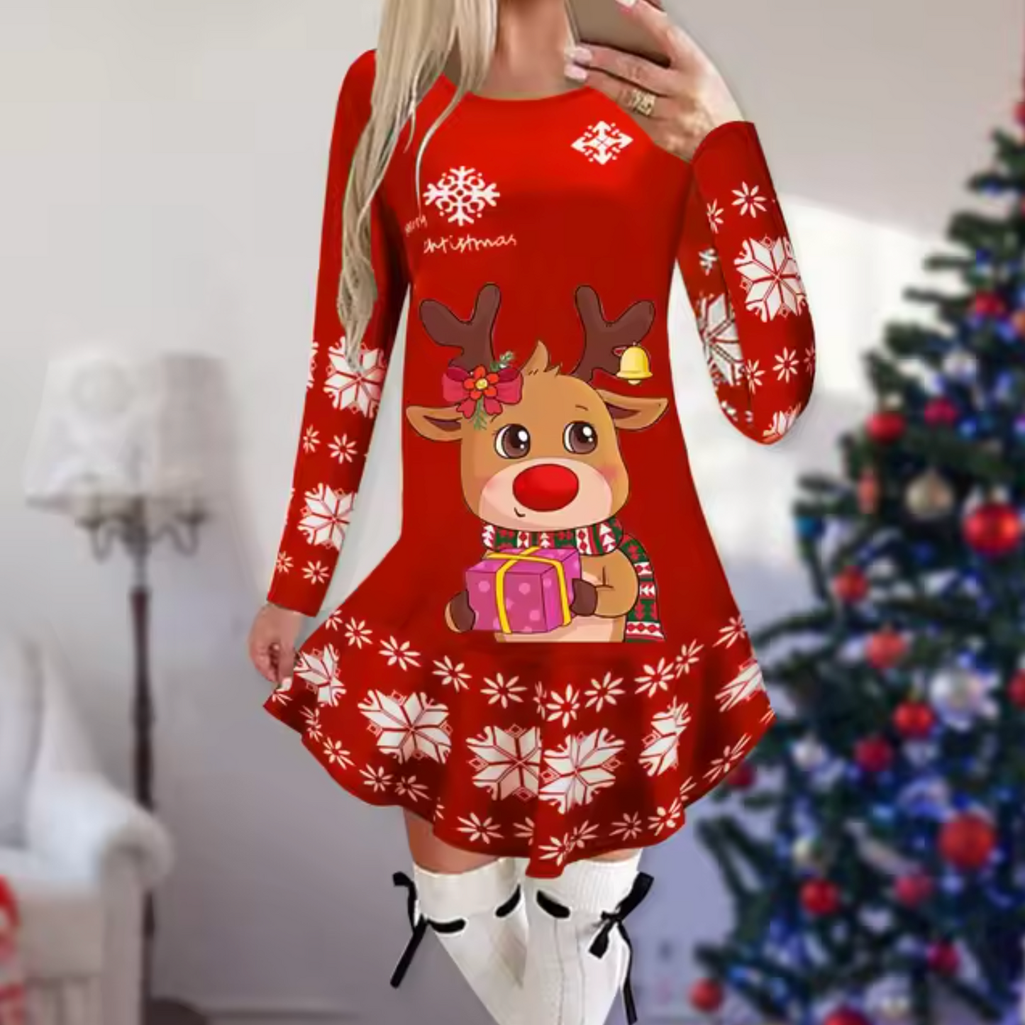 Sally - Kleid mit Weihnachtsthema
