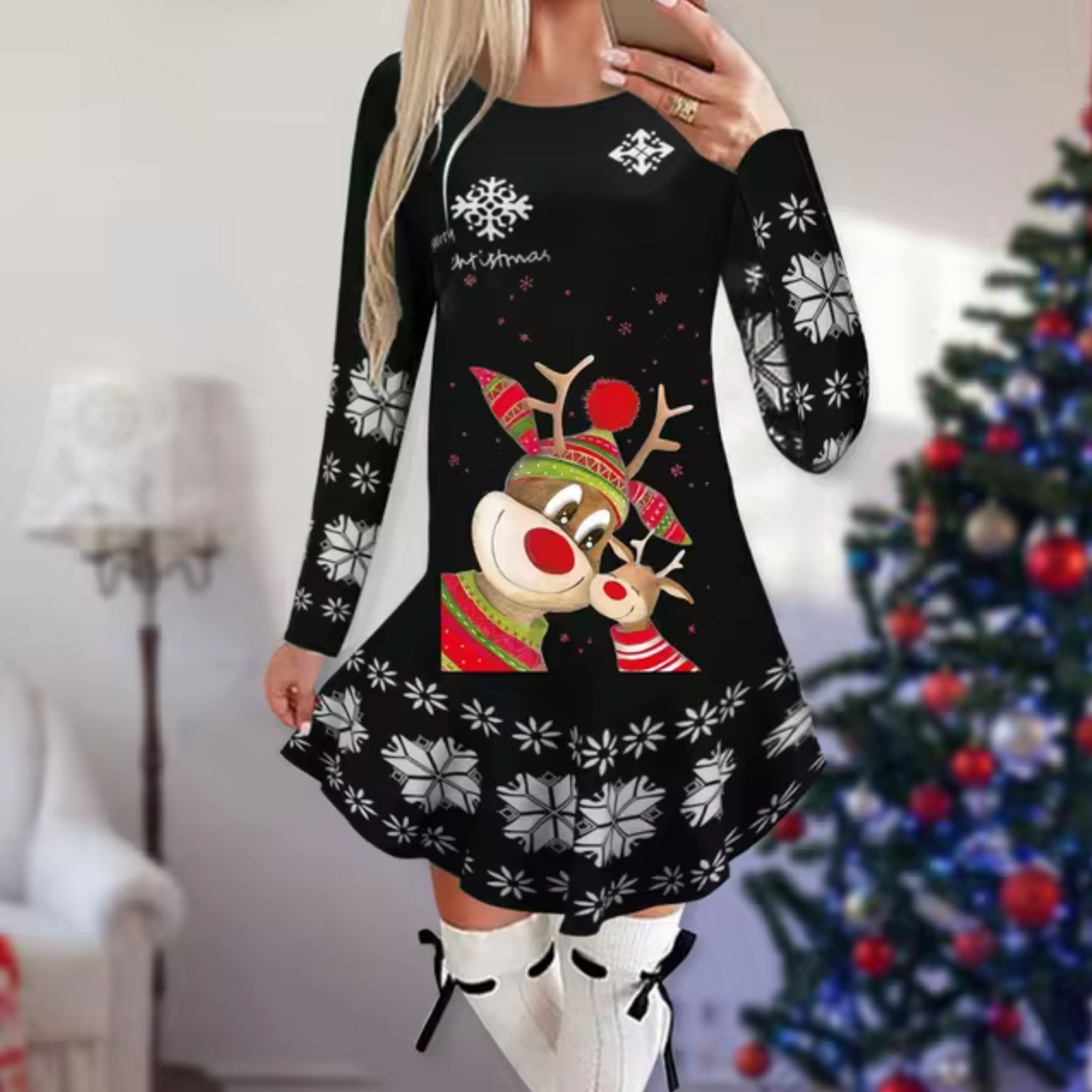 Sally - Kleid mit Weihnachtsthema