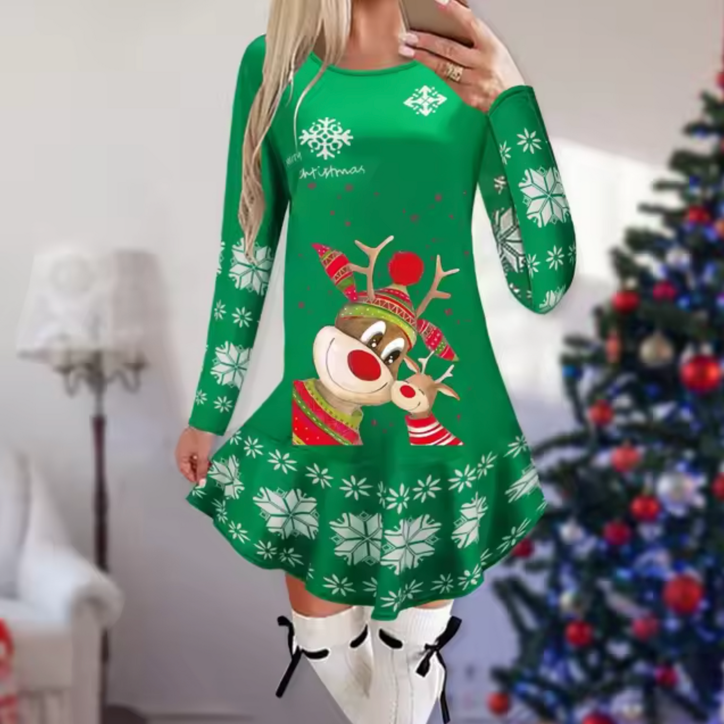 Sally - Kleid mit Weihnachtsthema