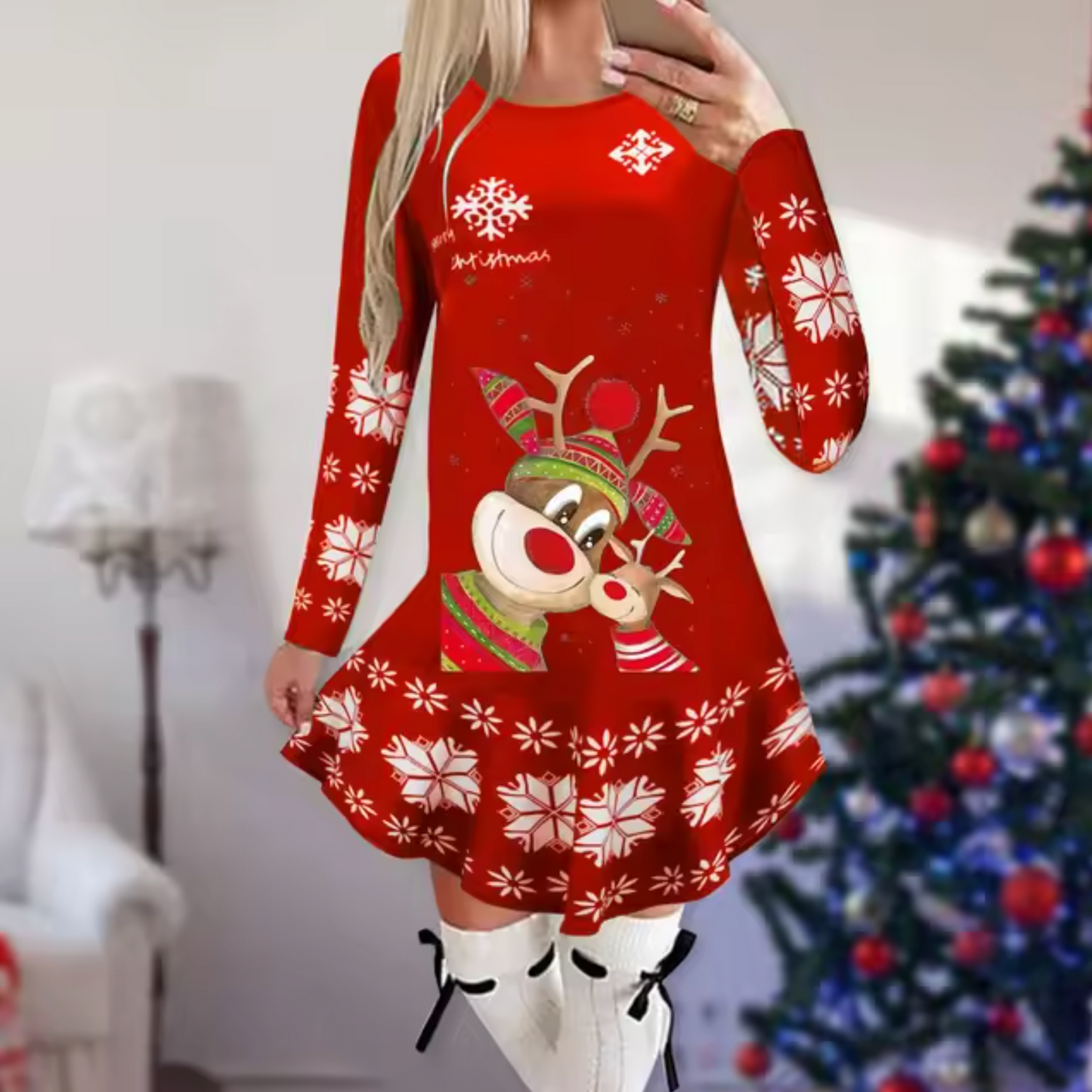 Sally - Kleid mit Weihnachtsthema