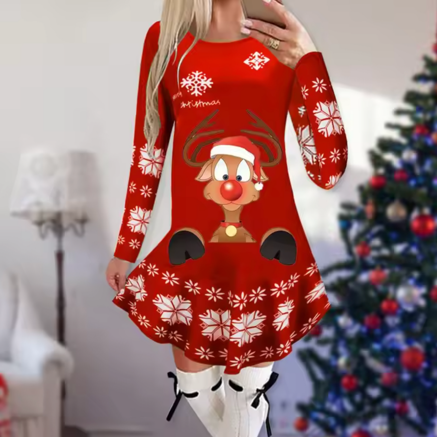 Sally - Kleid mit Weihnachtsthema