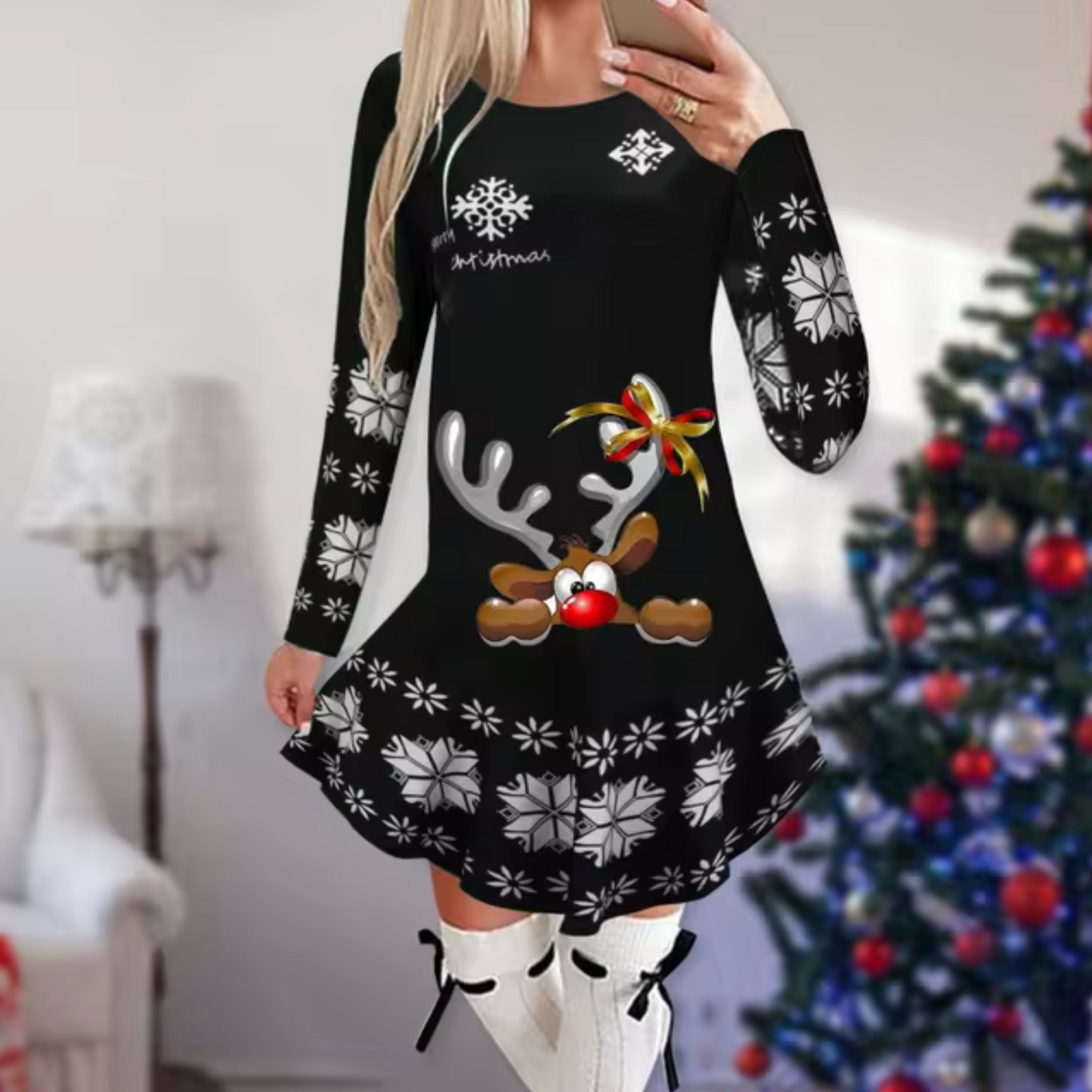 Sally - Kleid mit Weihnachtsthema