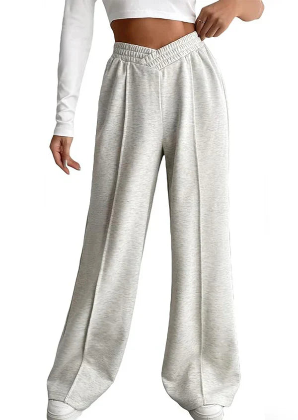 Jally – Hohe Taille Loungehose mit weitem Bein