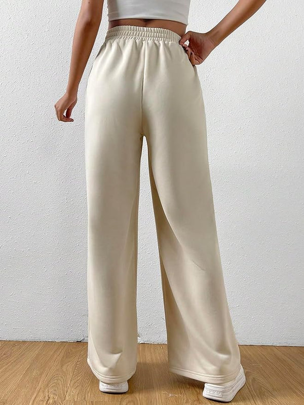 Jally – Hohe Taille Loungehose mit weitem Bein