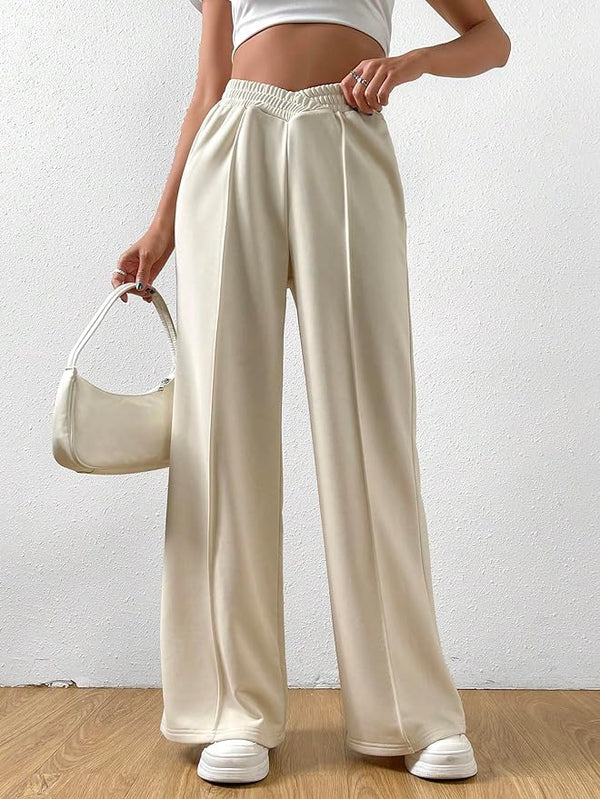 Jally – Hohe Taille Loungehose mit weitem Bein