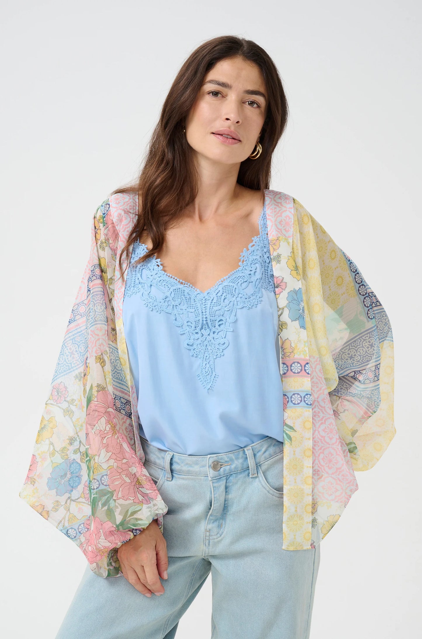 LINDA - Leichte Bluse - Geblümt