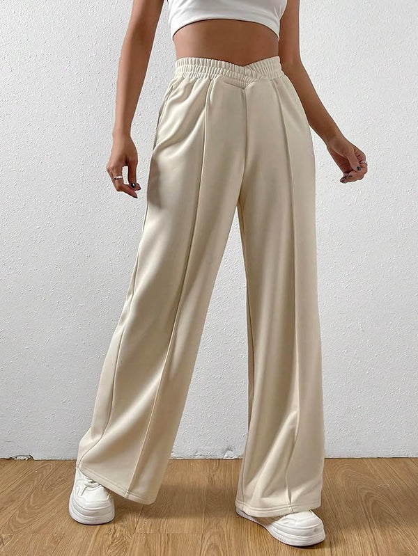 Jally – Hohe Taille Loungehose mit weitem Bein