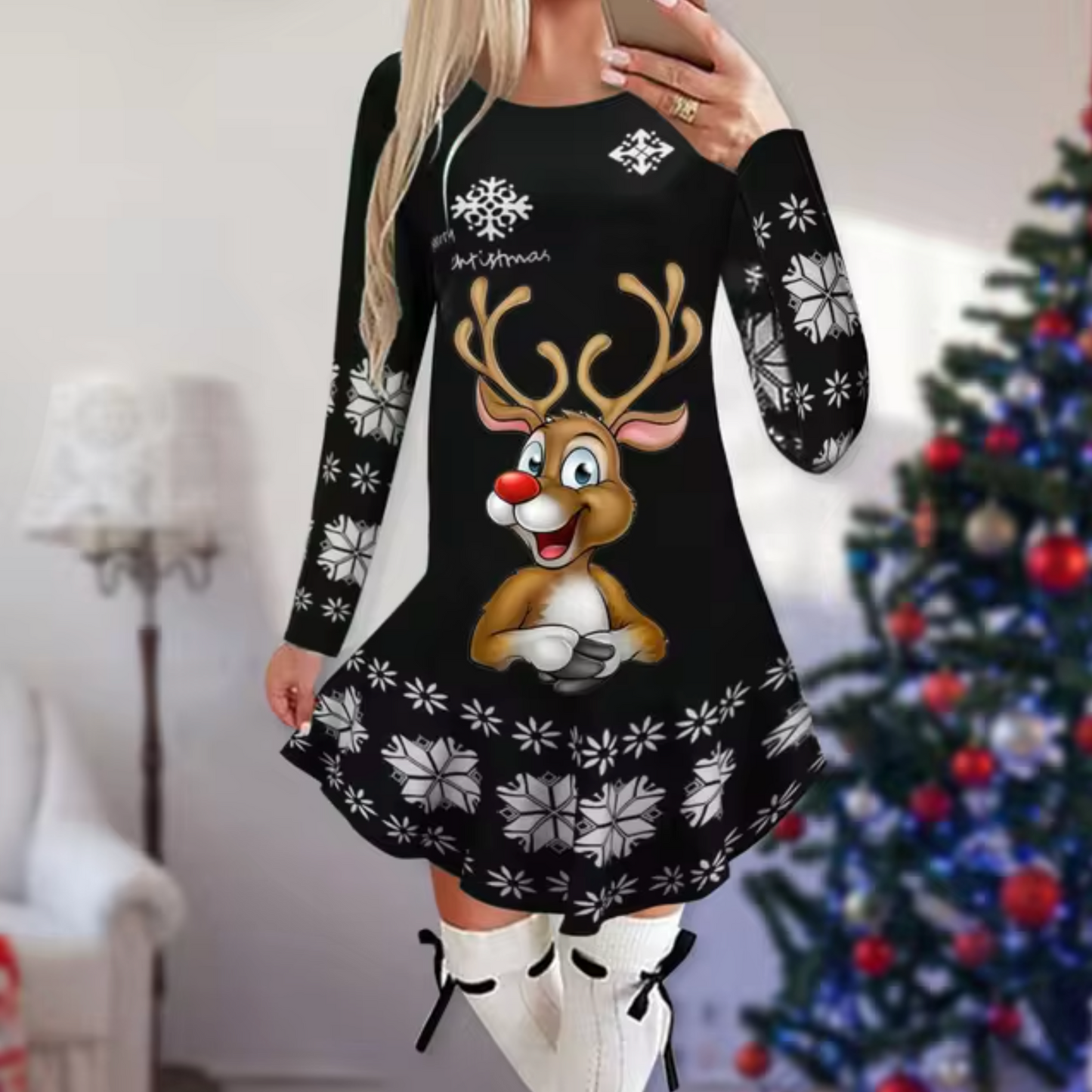 Sally - Kleid mit Weihnachtsthema