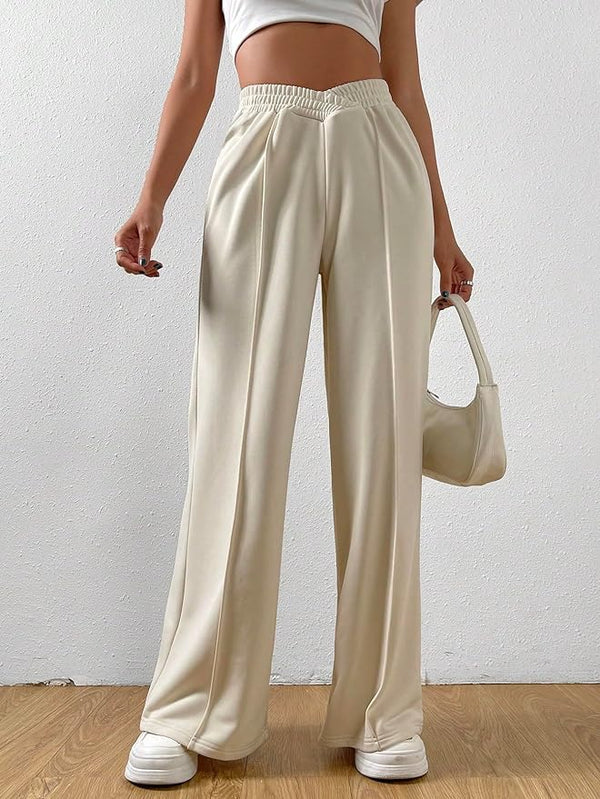 Jally – Hohe Taille Loungehose mit weitem Bein