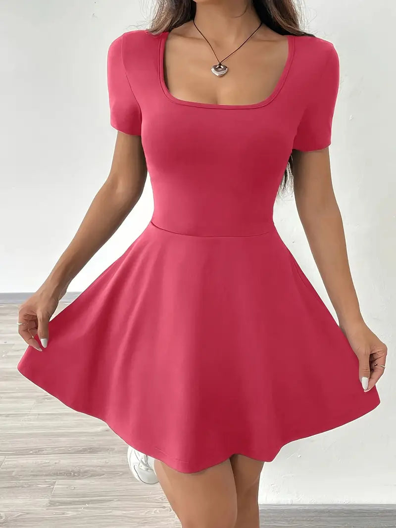 Gudrun – Schickes Skaterkleid mit integrierten Shorts und Tasche