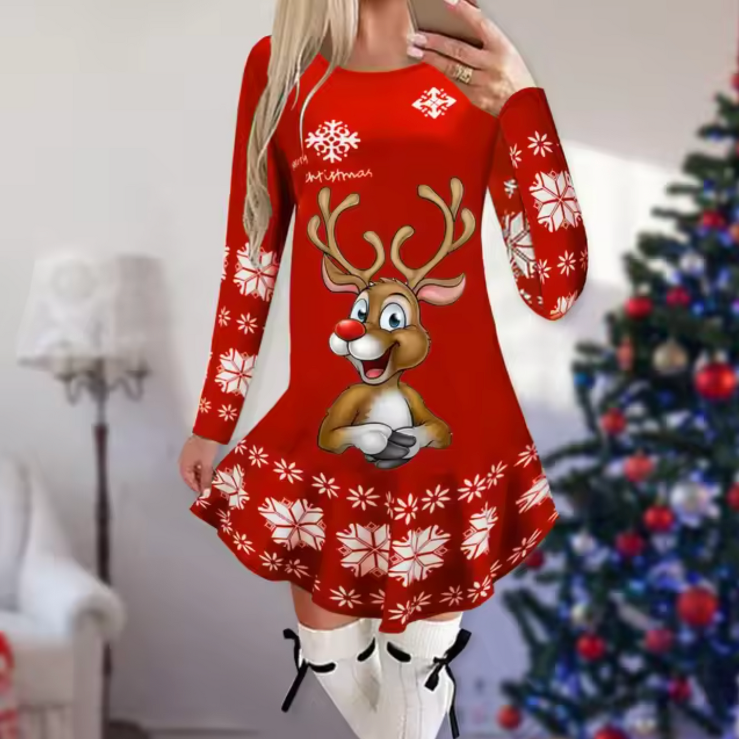 Sally - Kleid mit Weihnachtsthema