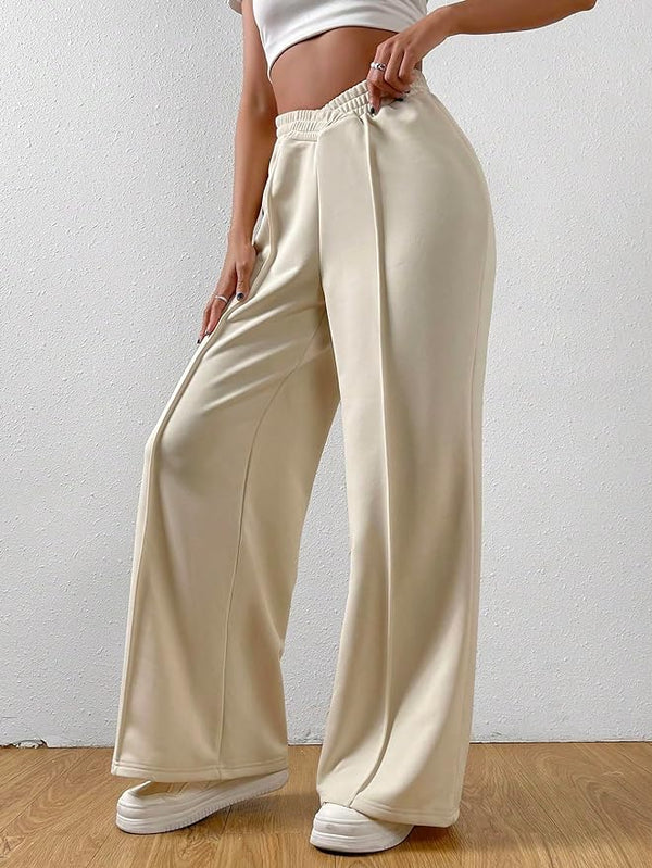 Jally – Hohe Taille Loungehose mit weitem Bein