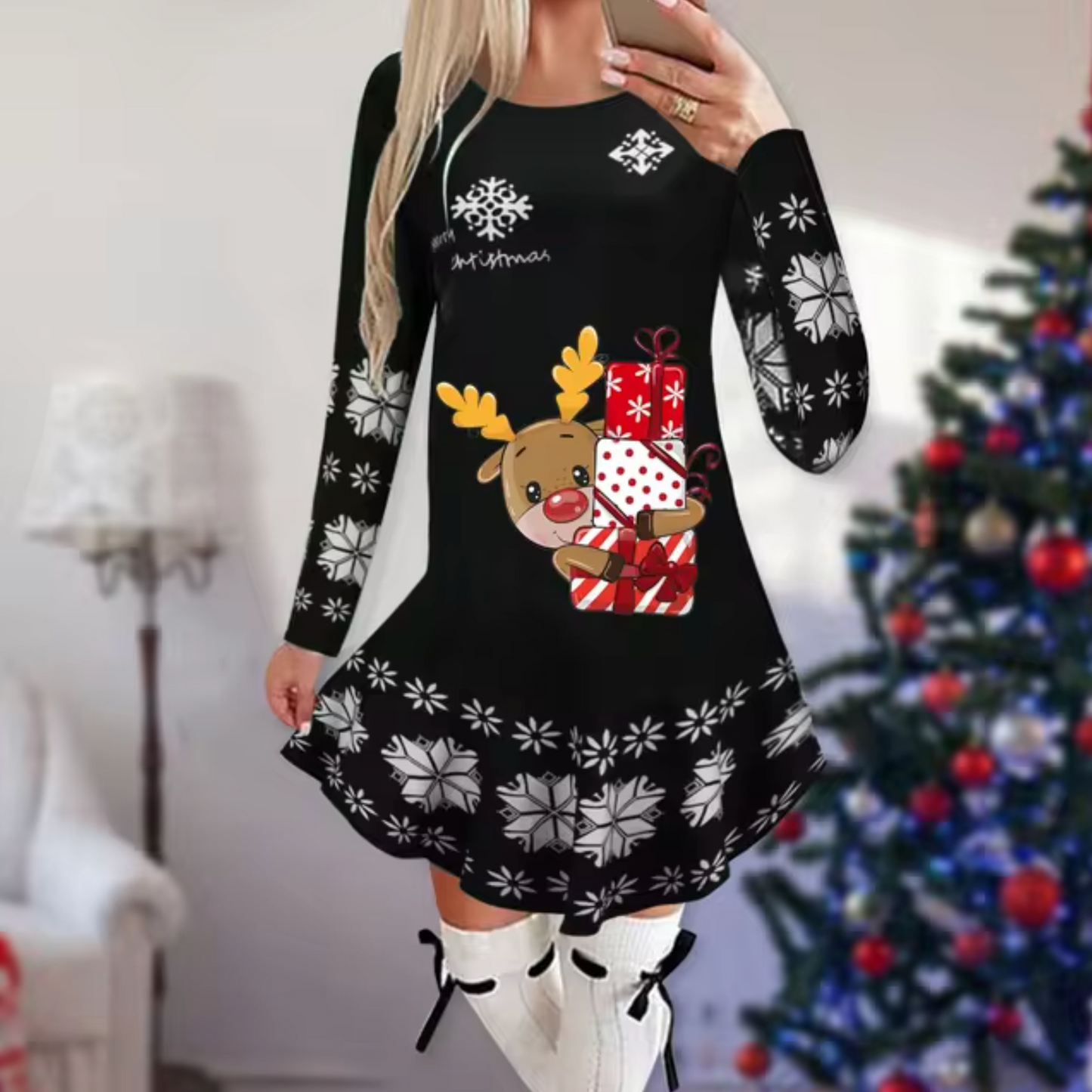Sally - Kleid mit Weihnachtsthema