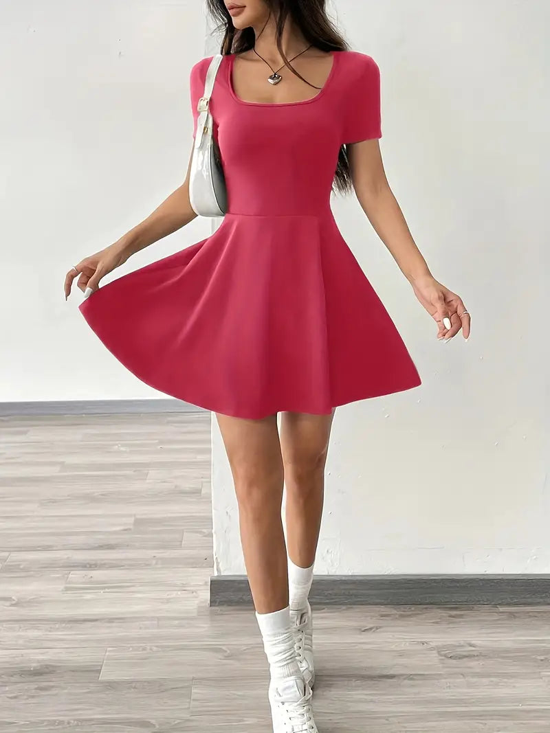 Gudrun – Schickes Skaterkleid mit integrierten Shorts und Tasche