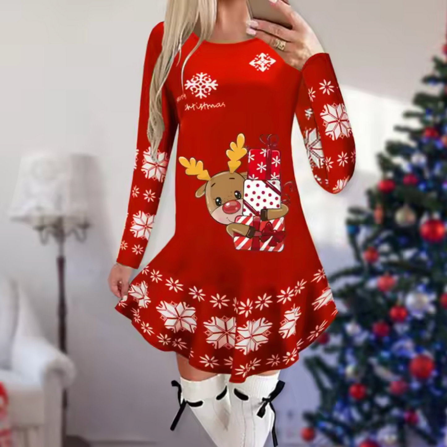 Sally - Kleid mit Weihnachtsthema