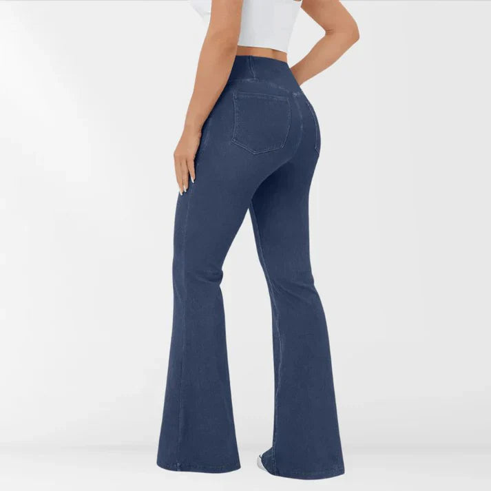 Felyra – Stylische Jeggings mit hohem Bund und ausgestelltem Bein