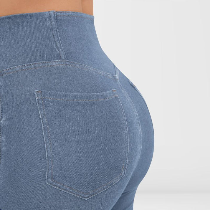 Felyra – Stylische Jeggings mit hohem Bund und ausgestelltem Bein