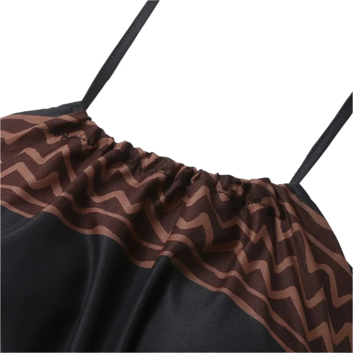 Zelmine – Boho-Maxikleid mit geometrischem Neckholder