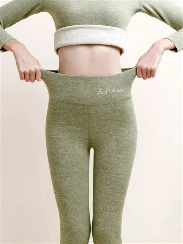 Zirevia – Kuschelige Leggings mit Fleecefutter und hoher Taille