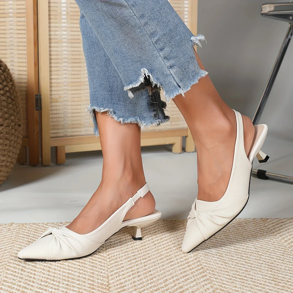 Osyndra – Elegante Slingback-Pumps mit spitzer Spitze