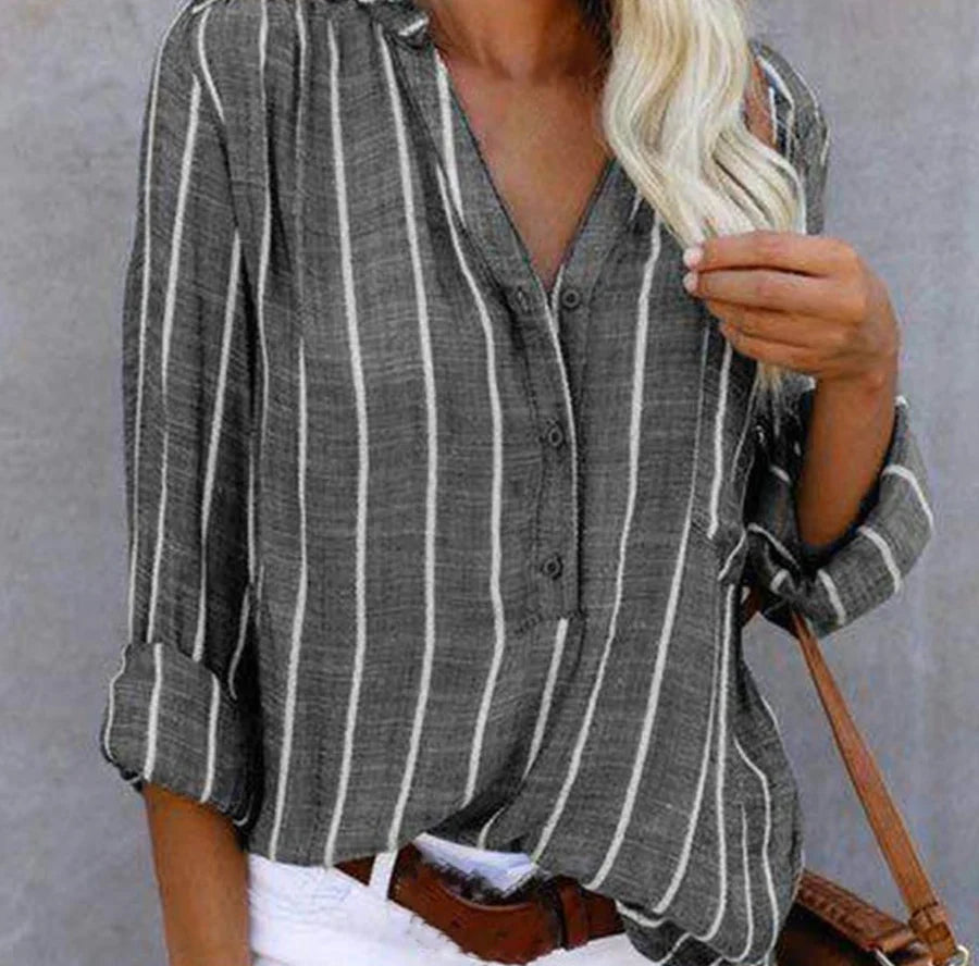 Velira – Elegante, leichte Bluse mit Streifenmuster