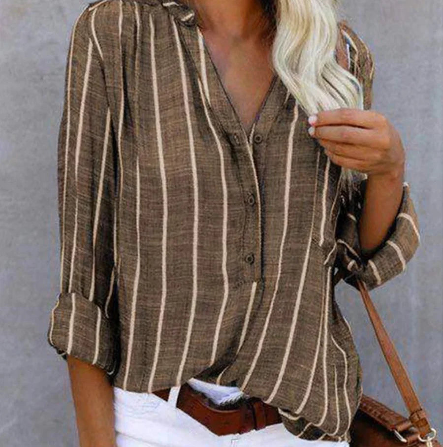 Velira – Elegante, leichte Bluse mit Streifenmuster
