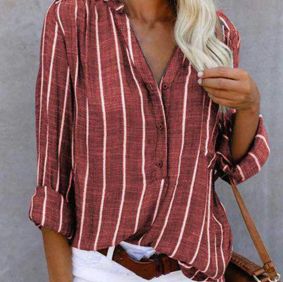 Velira – Elegante, leichte Bluse mit Streifenmuster