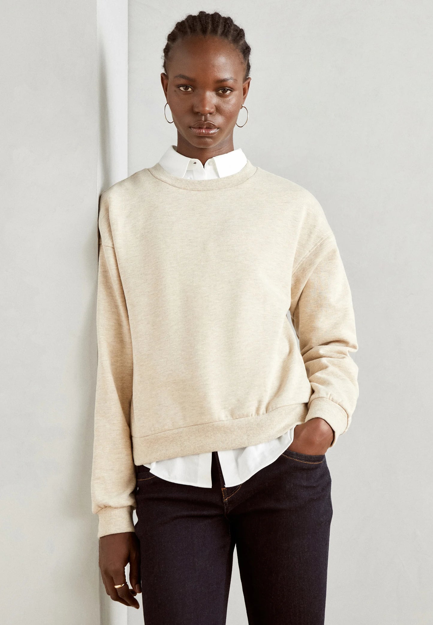 COLETTE - Pullover - Meliert Beige