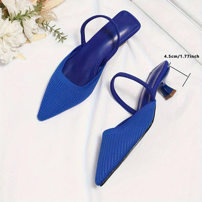 Renathea – Stilvolle, spitze Slingback-Schuhe aus Strick