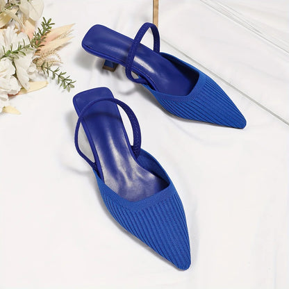 Renathea – Stilvolle, spitze Slingback-Schuhe aus Strick