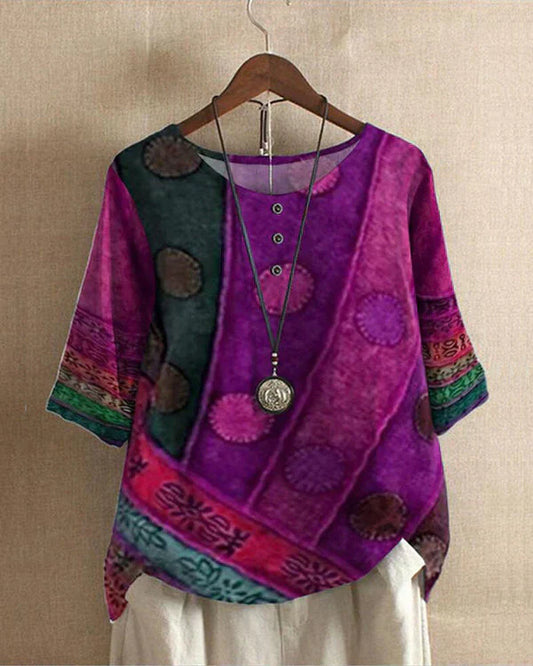 Marvelo – Bunte Boho-Bluse