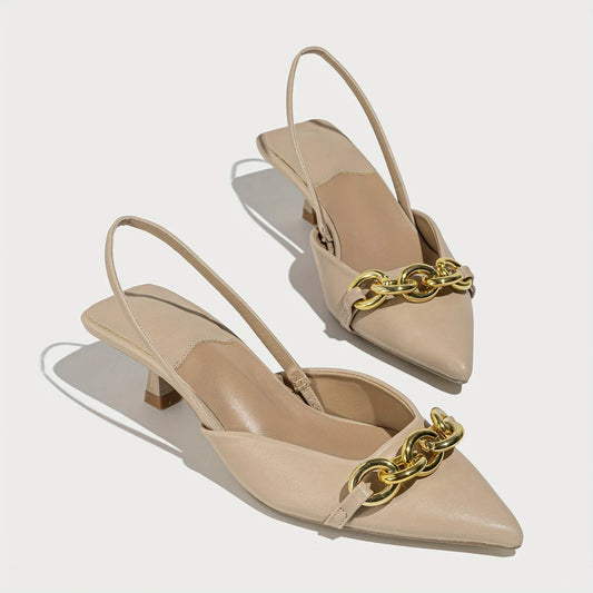 Bresina – Elegante Slingback-Pumps mit spitzer Spitze