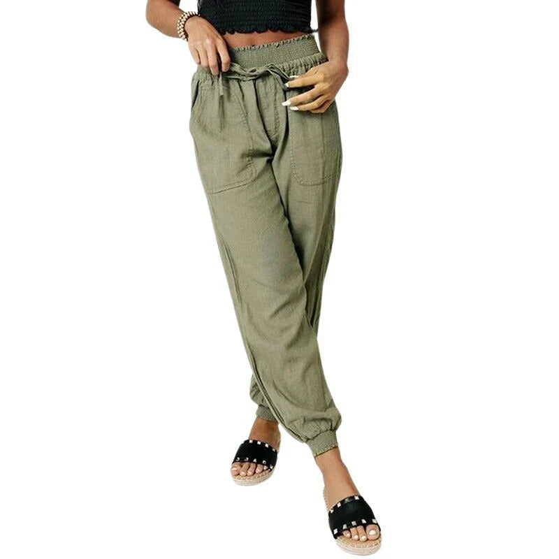 Shekira – Leichte Damen-Jogginghose mit Kordelzug