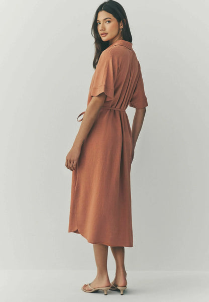 ELENA - Hemdkleid - Terrakottabraun