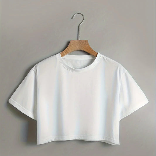 Myelisse – Klassisches, kurzes Baumwoll-T-Shirt