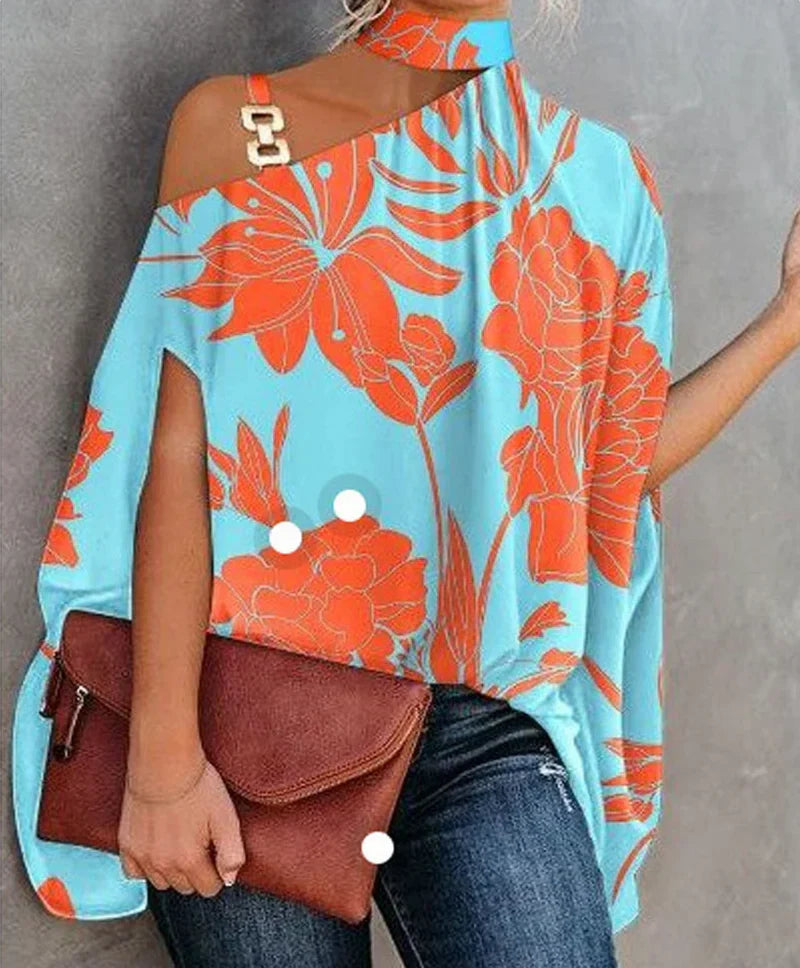 Nyvelle – Stylisches One-Shoulder-Top mit Print