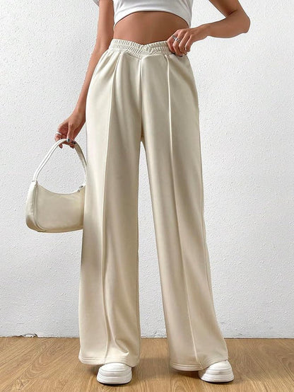 Jally – Hohe Taille Loungehose mit weitem Bein