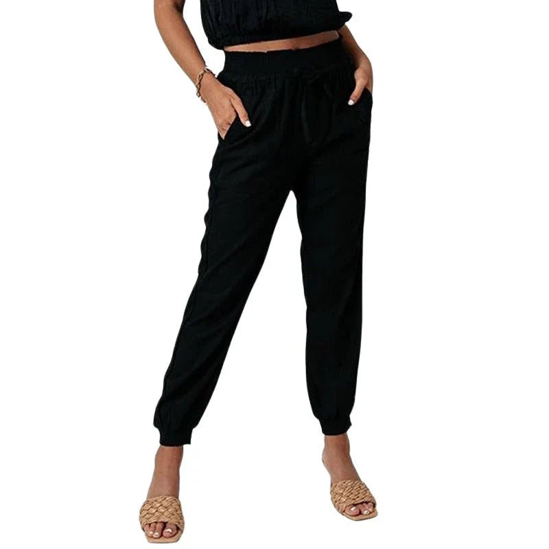 Shekira – Leichte Damen-Jogginghose mit Kordelzug