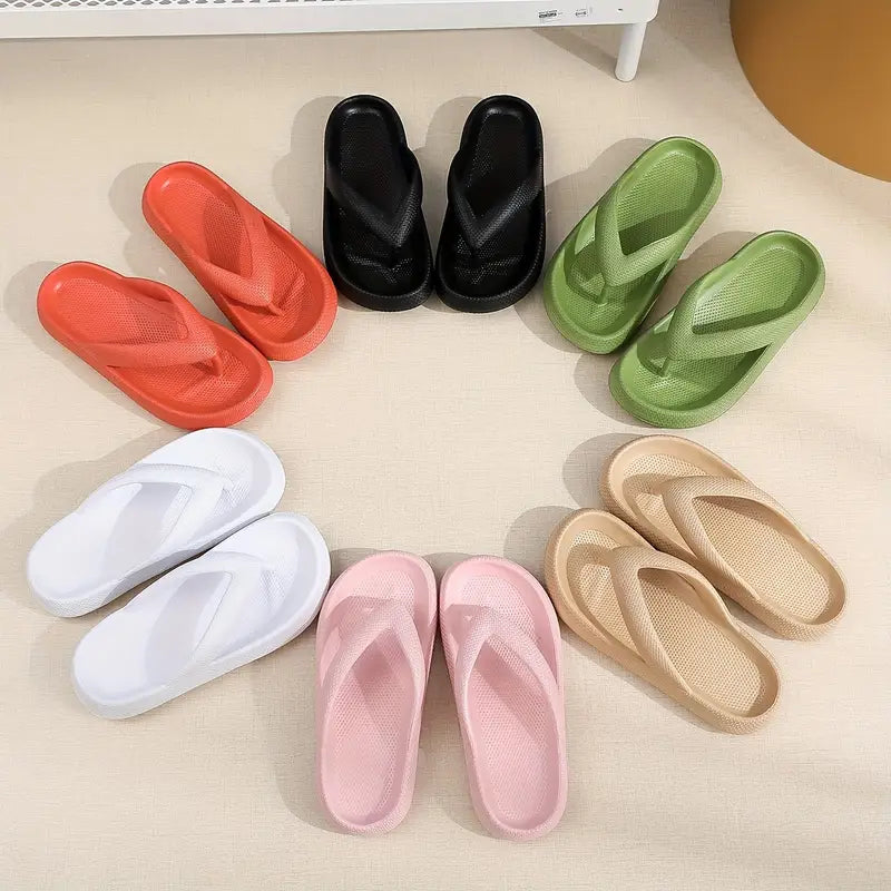 Elfriede – Weiche Plateau-Flip-Flops