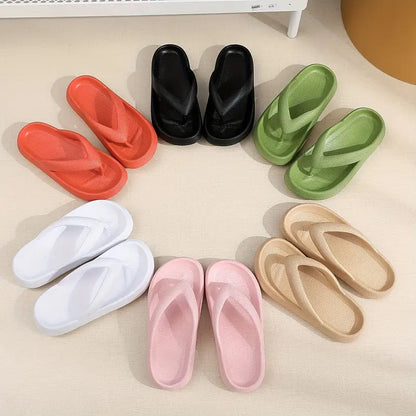 Elfriede – Weiche Plateau-Flip-Flops