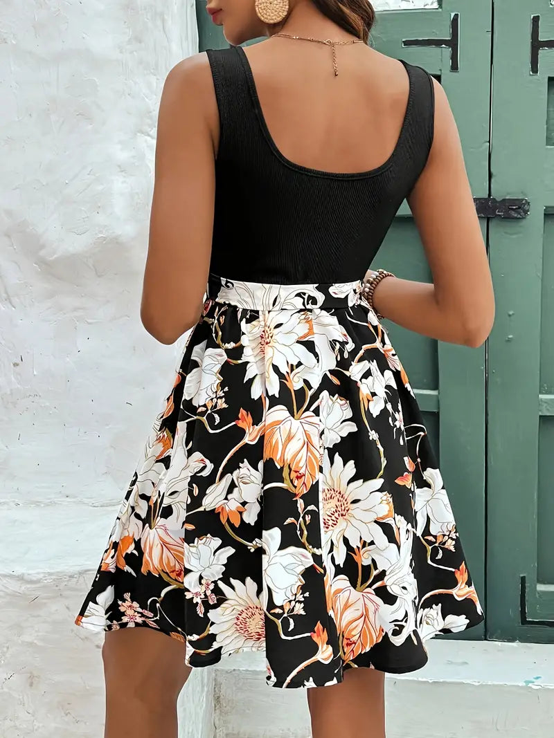 Matisse – Ärmelloses Kleid mit Blumenmuster