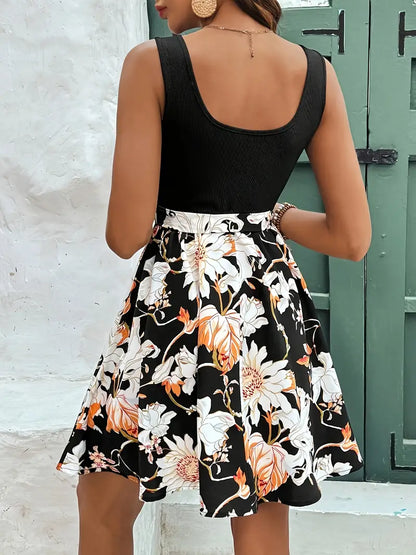 Matisse – Ärmelloses Kleid mit Blumenmuster
