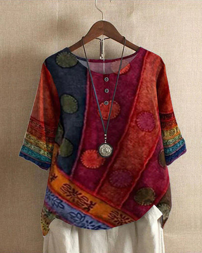 Marvelo – Bunte Boho-Bluse
