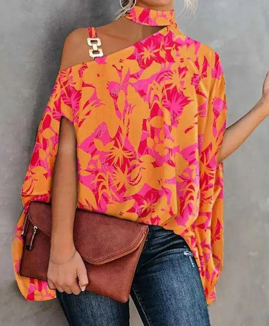 Nyvelle – Stylisches One-Shoulder-Top mit Print