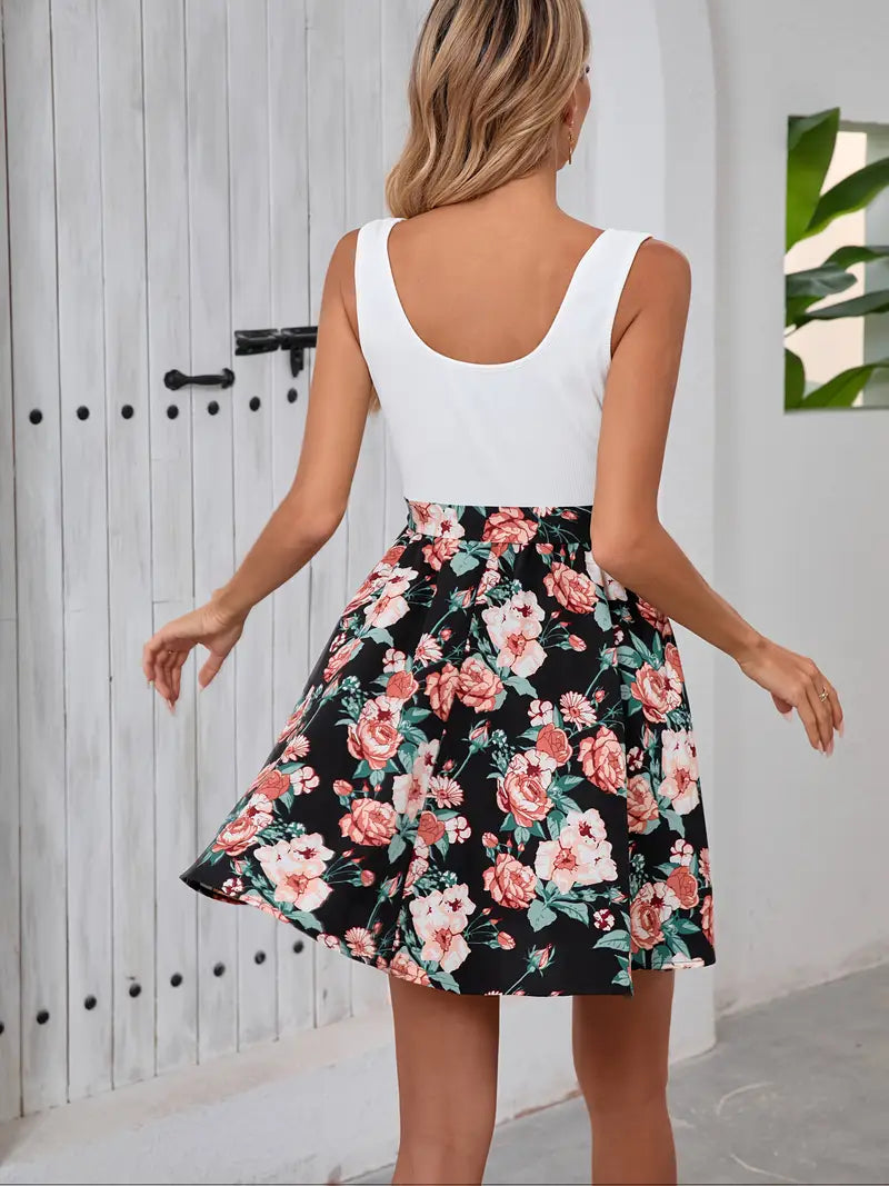 Matisse – Ärmelloses Kleid mit Blumenmuster