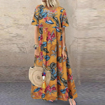 Juves – Boho Breeze Maxikleid mit Blumenmuster