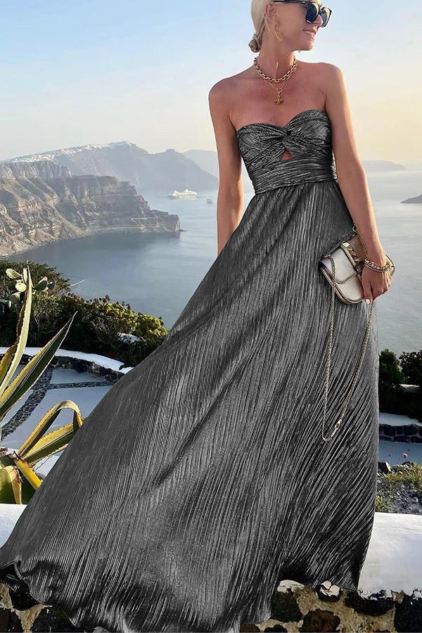 Chloé | Elegantes und glänzendes Off-Shoulder-Kleid