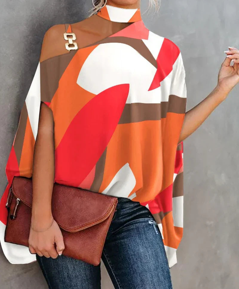 Nyvelle – Stylisches One-Shoulder-Top mit Print