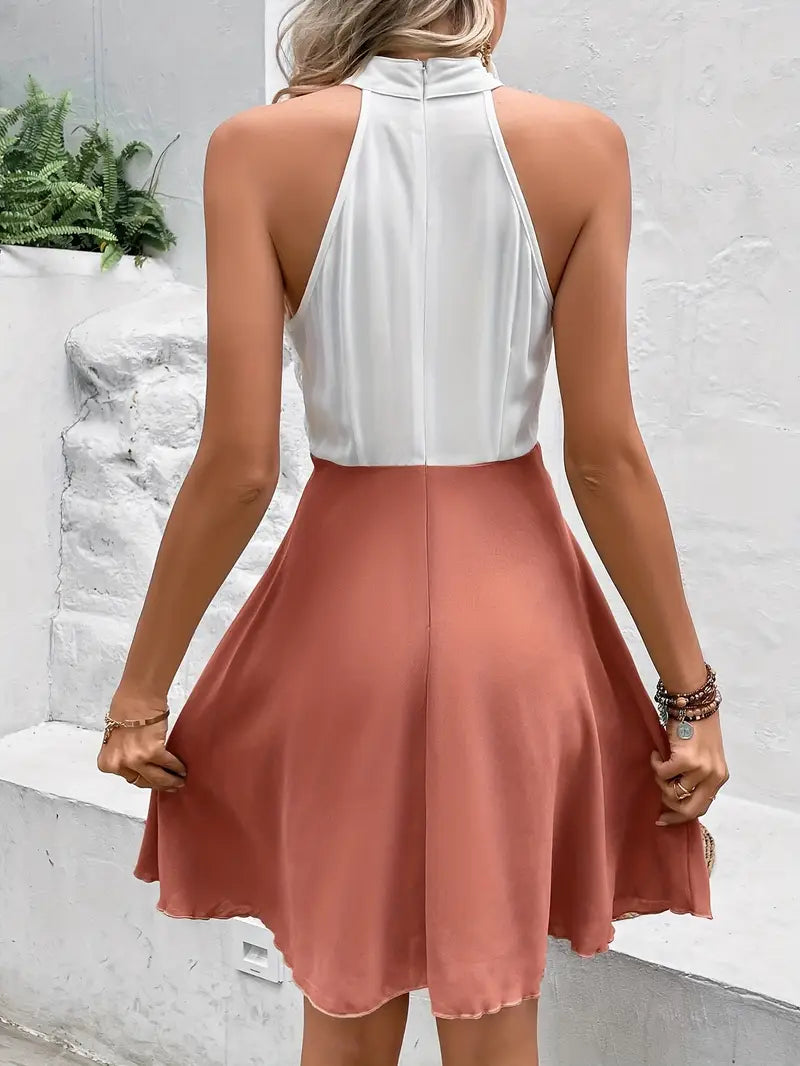 Shante – Ärmelloses Neckholderkleid aus Spitze